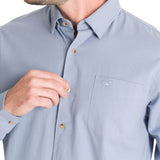 Camisa Algodón Orgánico Hombre Anzio Azul Rockford