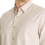 Camisa Algodón Orgánico Hombre Anzio Beige Rockford