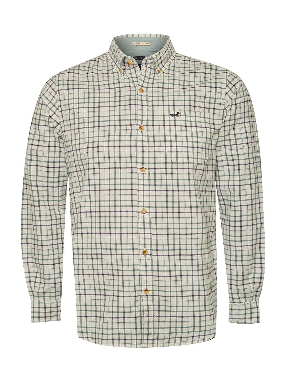 Camisa Algodón Orgánico Hombre Viyellabut Beige Rockford