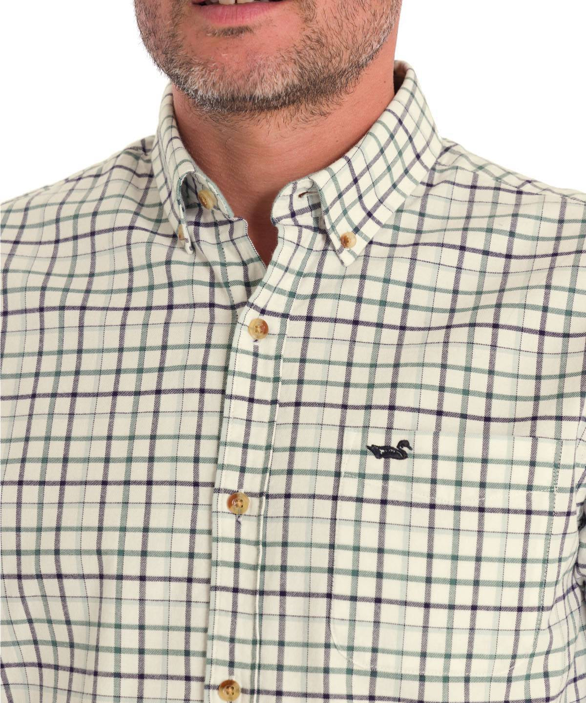 Camisa Algodón Orgánico Hombre Viyellabut Beige Rockford
