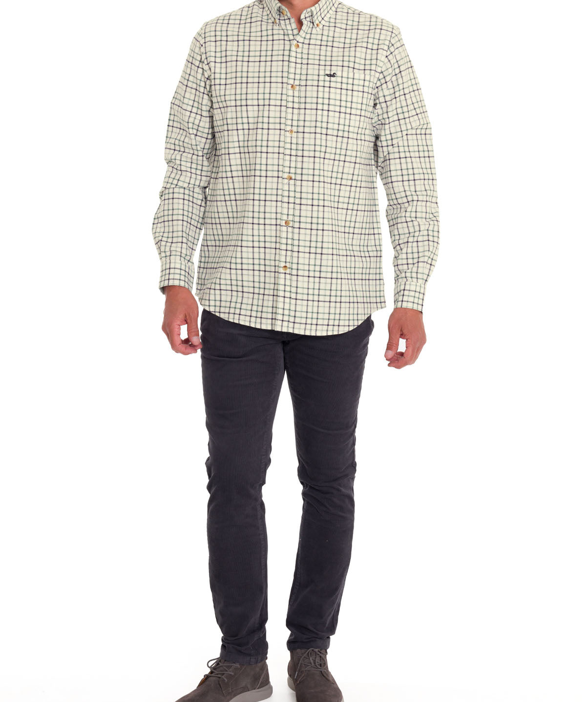 Camisa Algodón Orgánico Hombre Viyellabut Beige Rockford