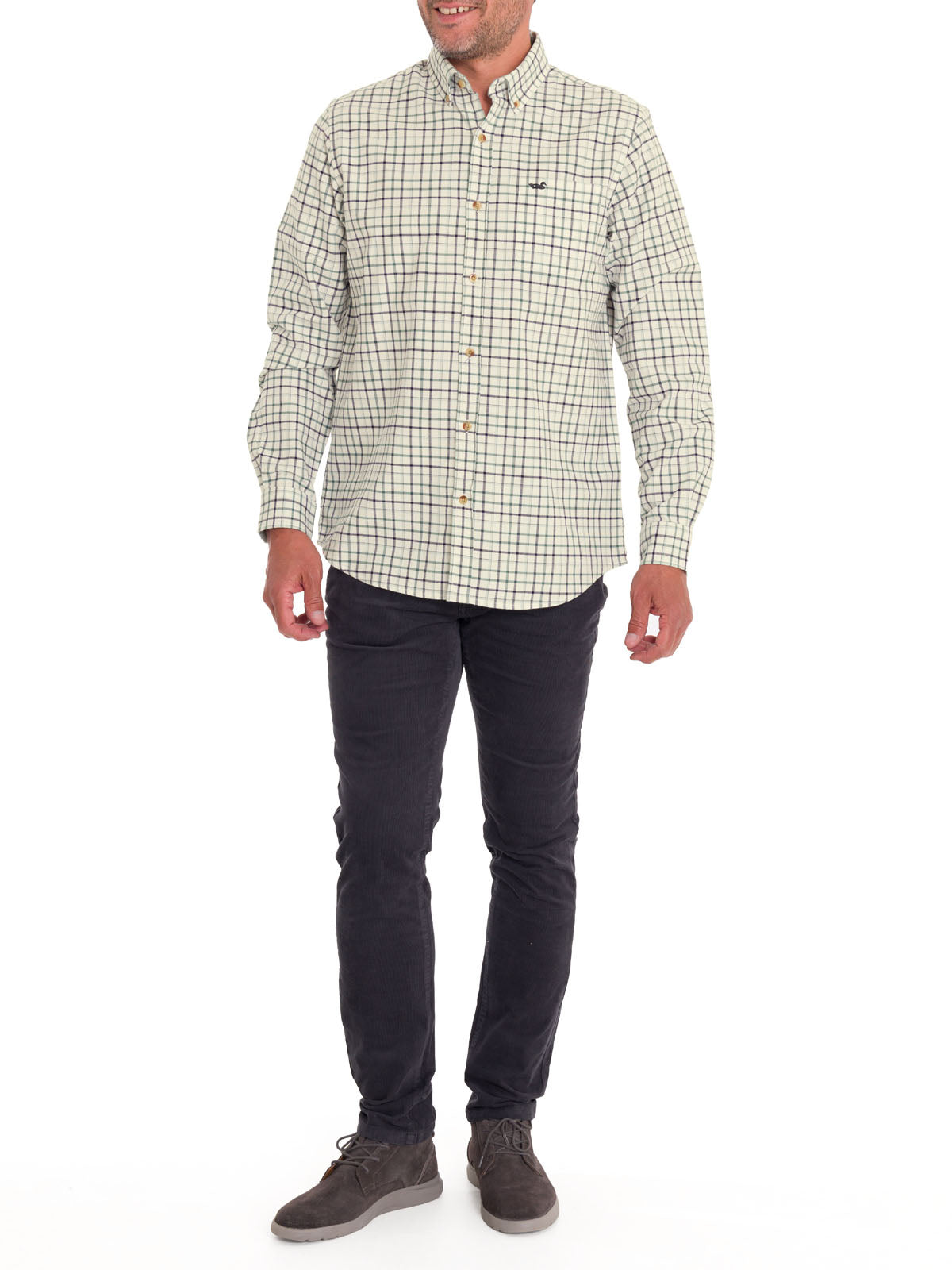 Camisa Algodón Orgánico Hombre Viyellabut Beige Rockford