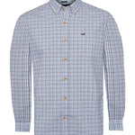 Camisa Algodón Orgánico Hombre Viyellabut Azul Rockford