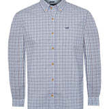 Camisa Algodón Orgánico Hombre Viyellabut Azul Rockford