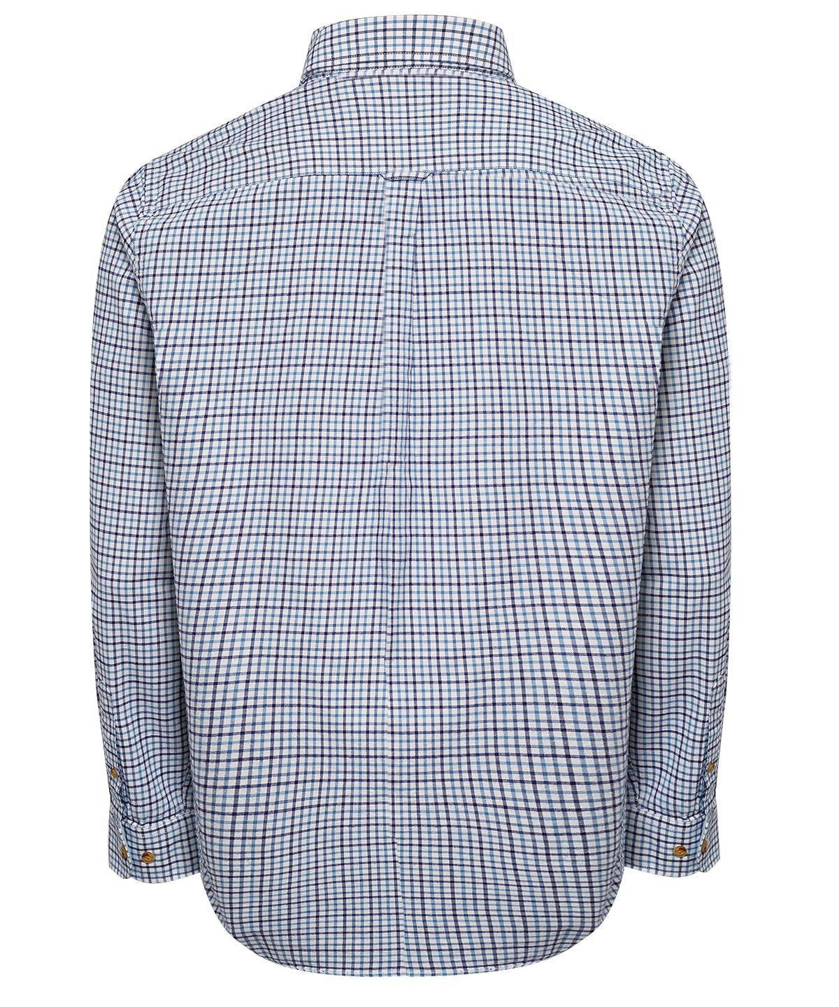 Camisa Algodón Orgánico Hombre Viyellabut Azul Rockford