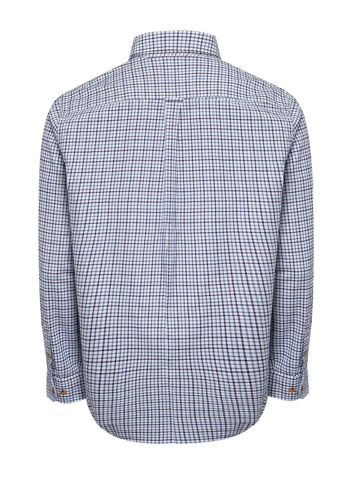 Camisa Algodón Orgánico Hombre Viyellabut Azul Rockford