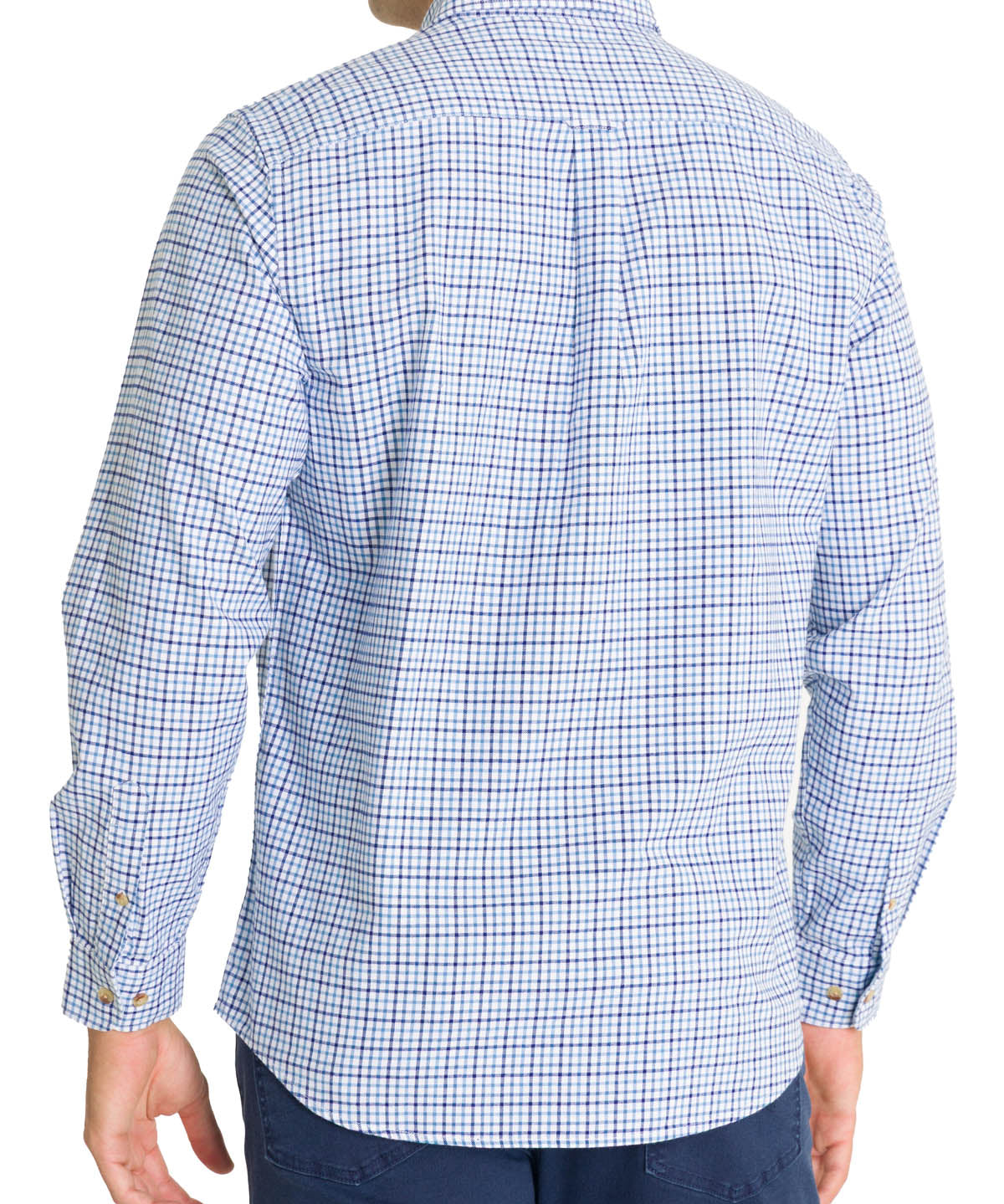 Camisa Algodón Orgánico Hombre Viyellabut Azul Rockford