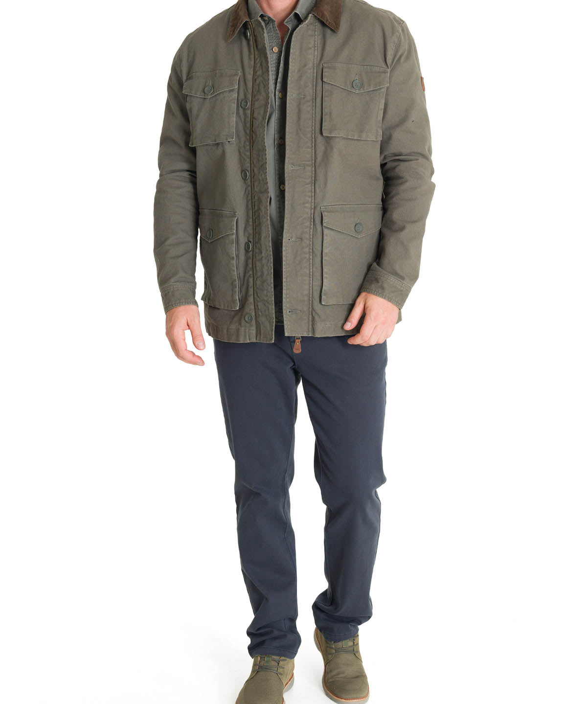 Chaqueta Algodón Orgánico Hombre Crawley Verde Rockford