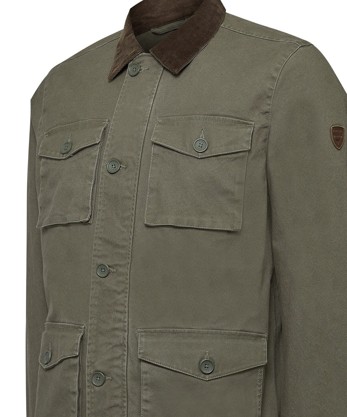 Chaqueta Algodón Orgánico Hombre Crawley Verde Rockford