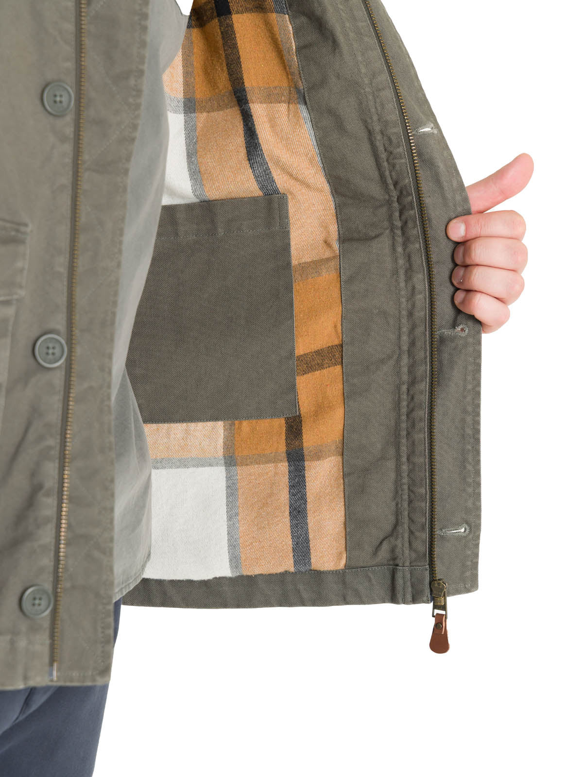 Chaqueta Algodón Orgánico Hombre Crawley Verde Rockford