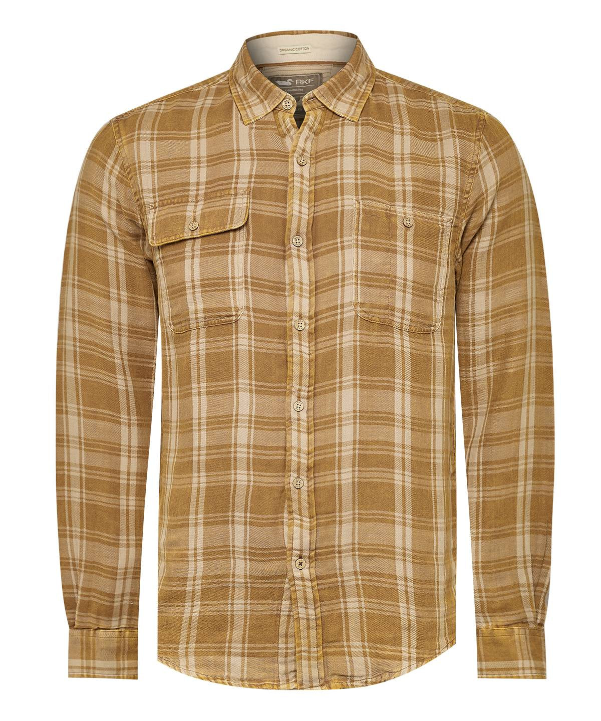 Camisa Algodón Orgánico Hombre Bradford Beige Rockford