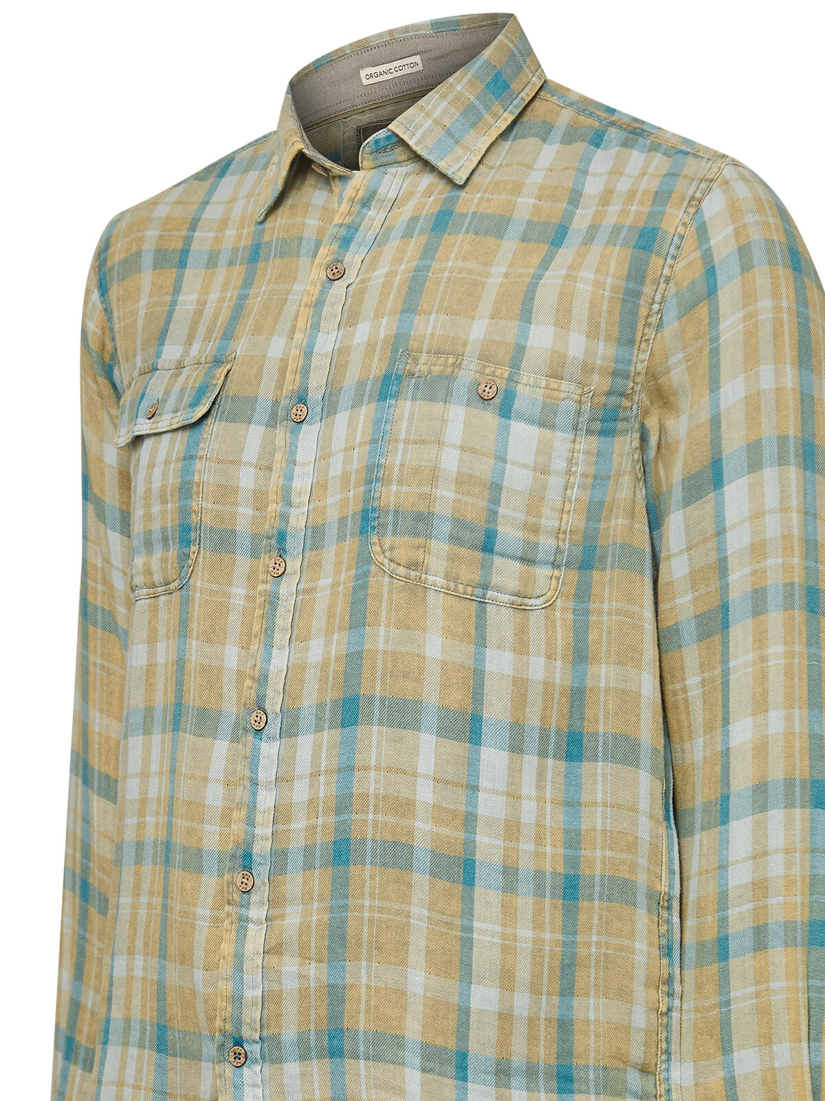 Camisa Algodón Orgánico Hombre Bradford Verde Rockford