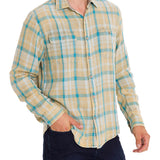 Camisa Algodón Orgánico Hombre Bradford Verde Rockford