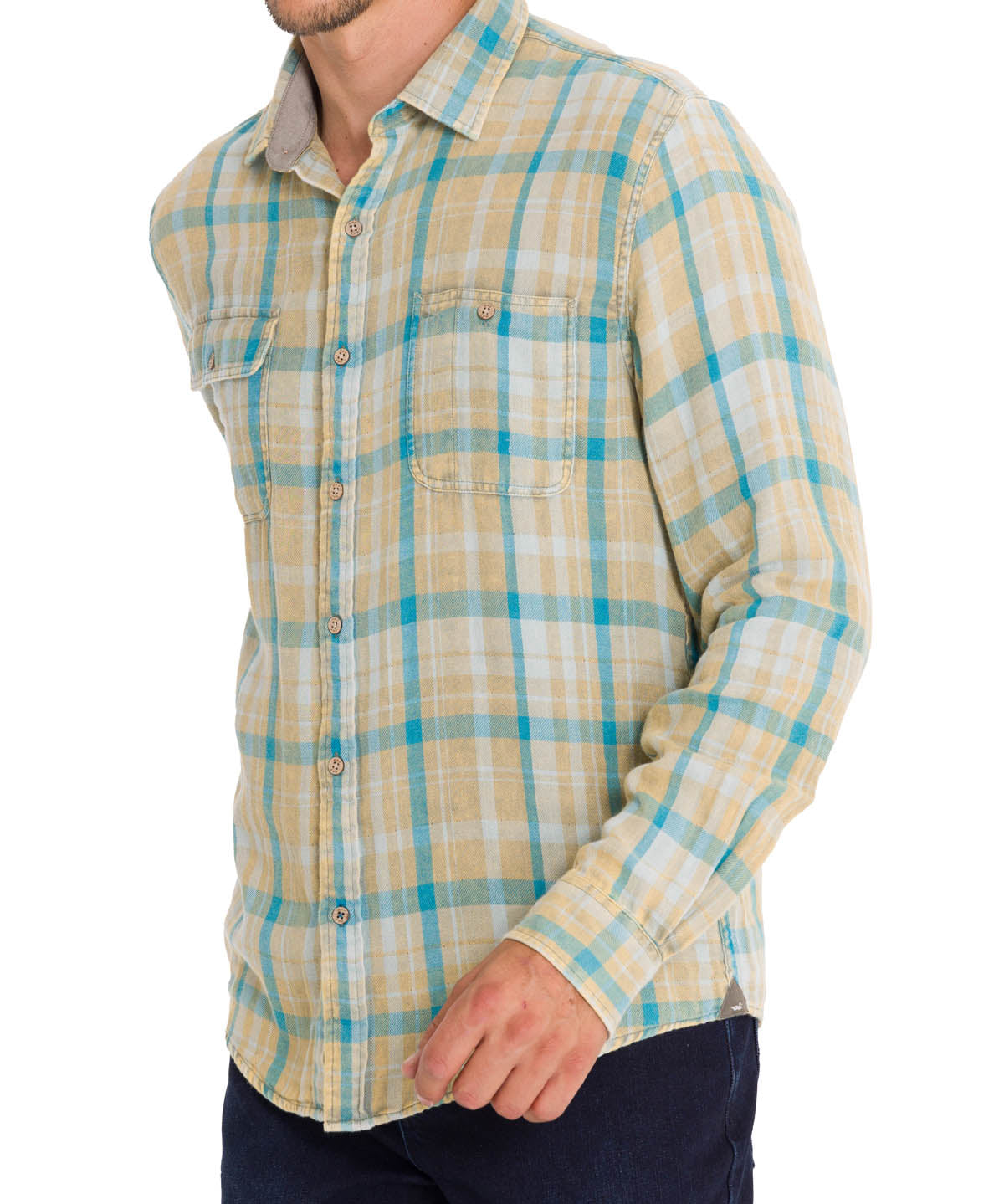 Camisa Algodón Orgánico Hombre Bradford Verde Rockford