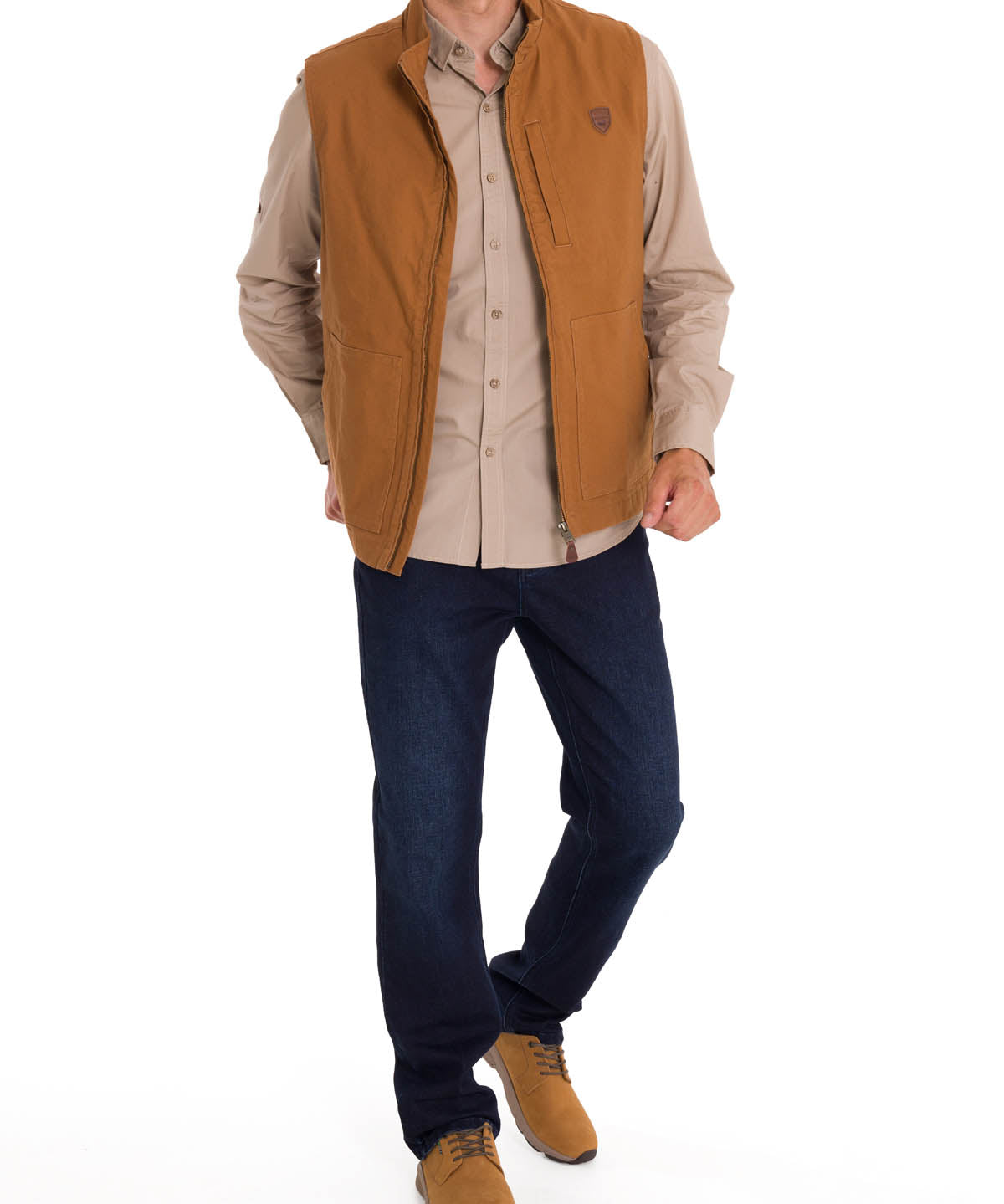 Chaqueta Algodón Orgánico Hombre Hartt Café Rockford