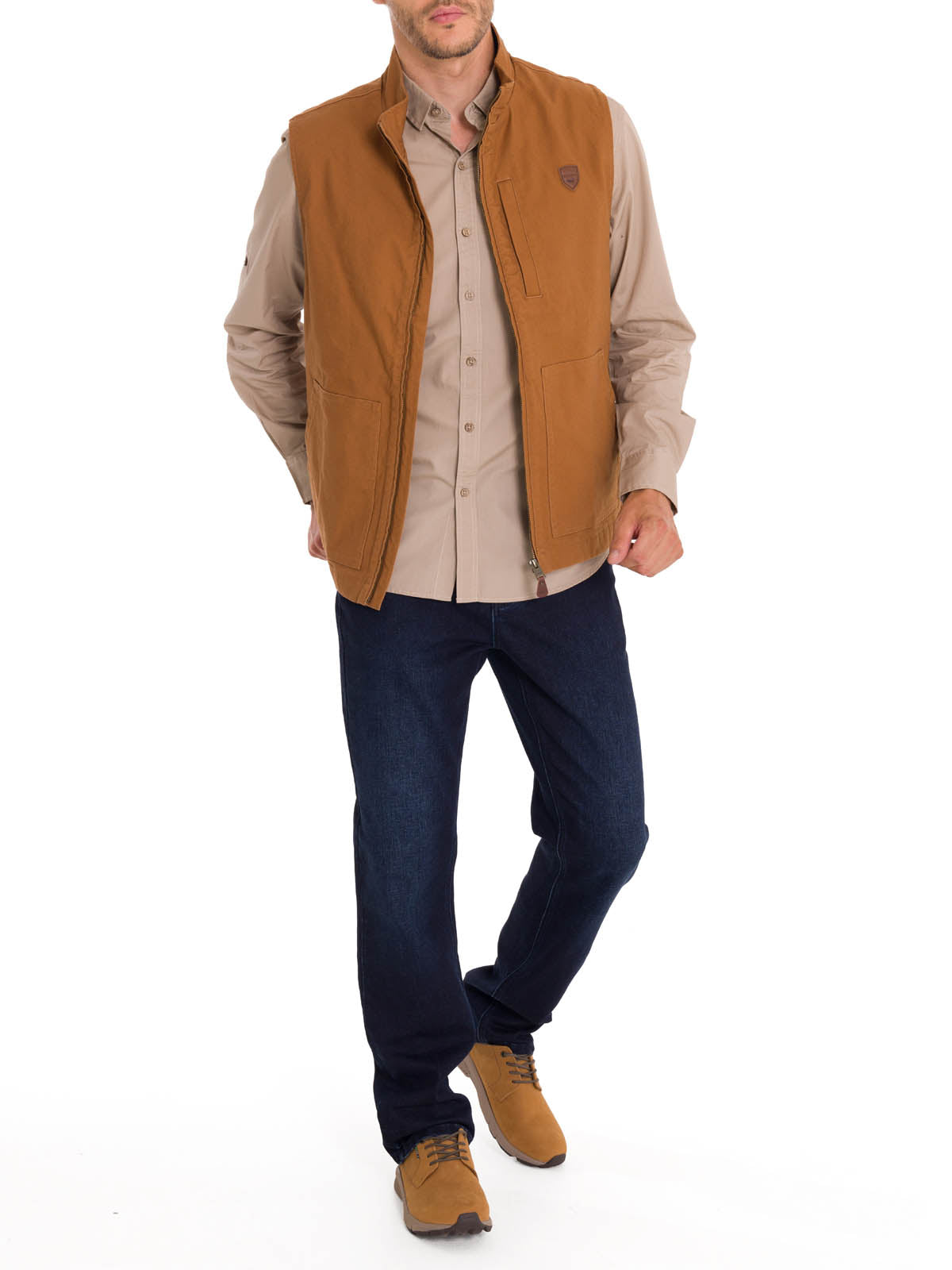 Chaqueta Algodón Orgánico Hombre Hartt Café Rockford
