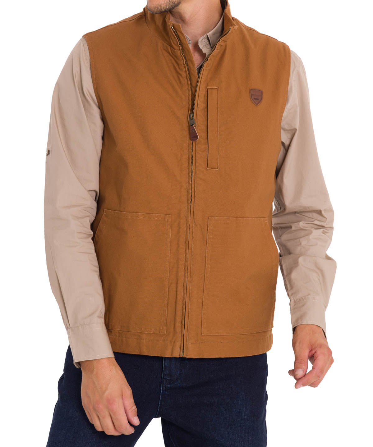 Chaqueta Algodón Orgánico Hombre Hartt Café Rockford