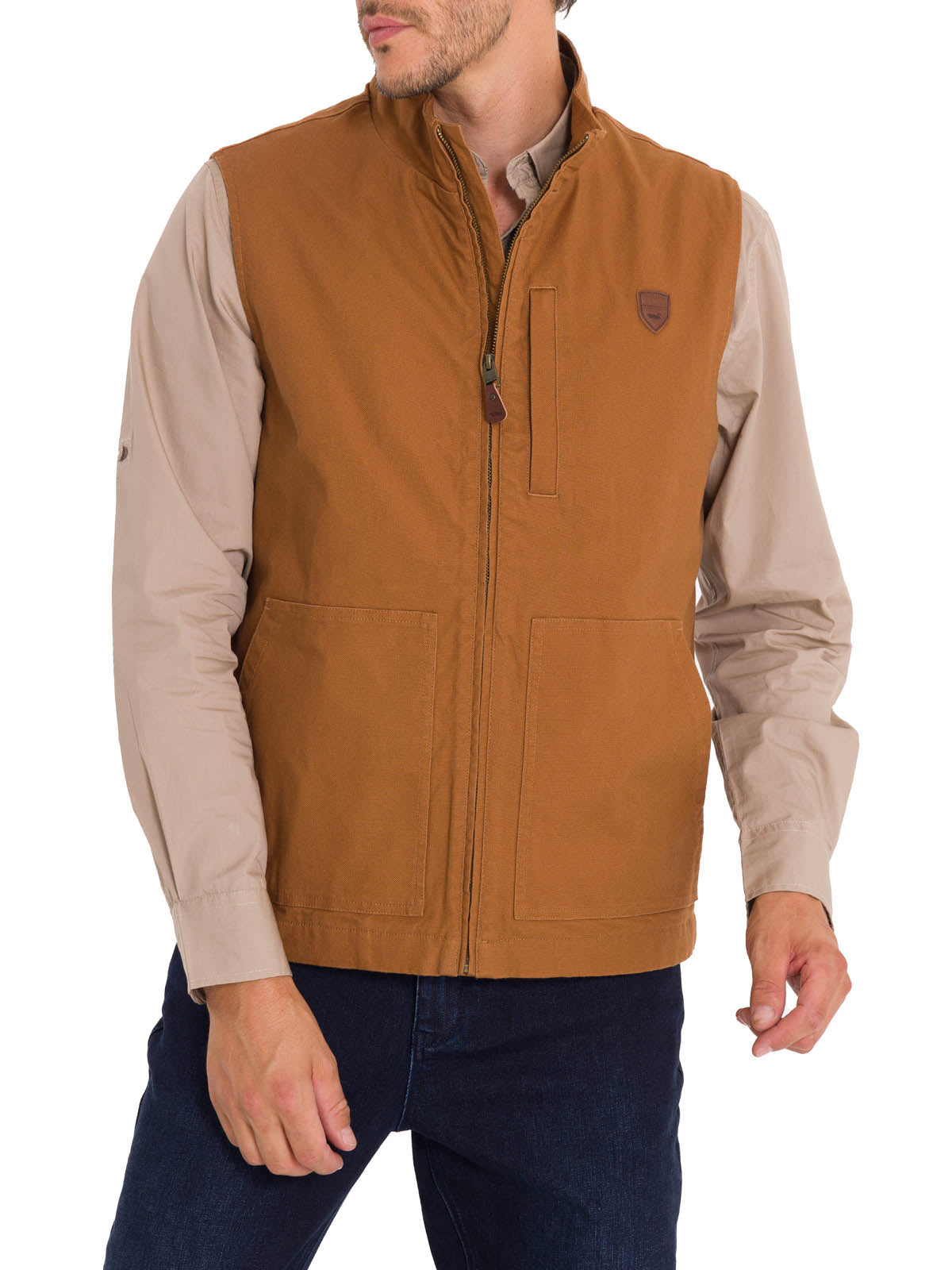 Chaqueta Algodón Orgánico Hombre Hartt Café Rockford