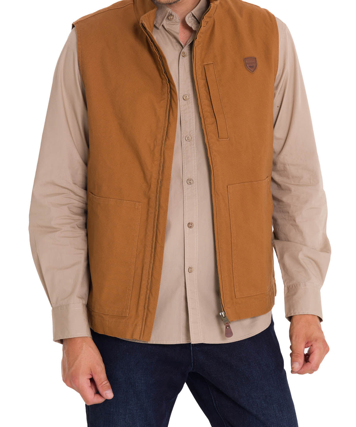 Chaqueta Algodón Orgánico Hombre Hartt Café Rockford