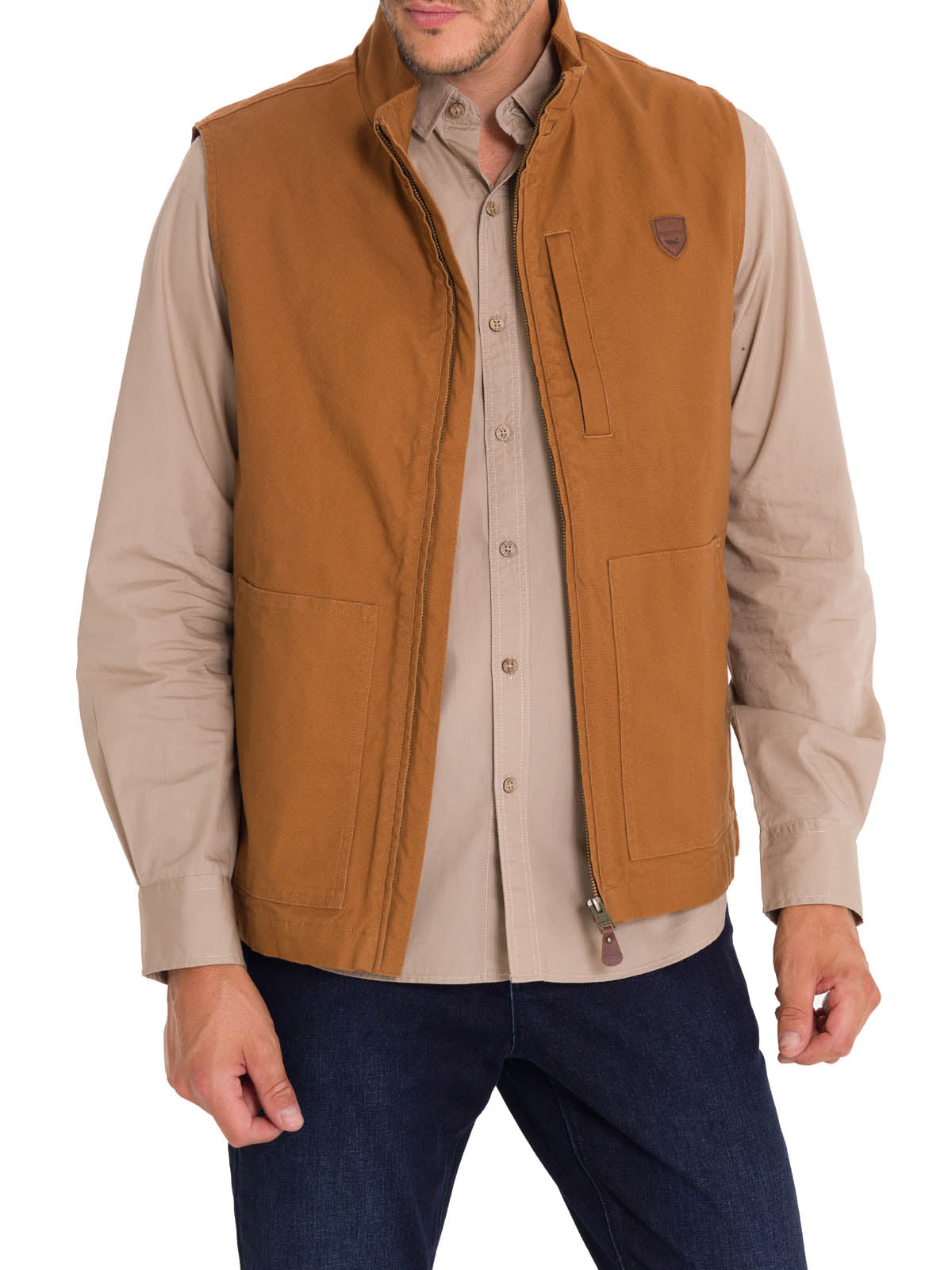 Chaqueta Algodón Orgánico Hombre Hartt Café Rockford