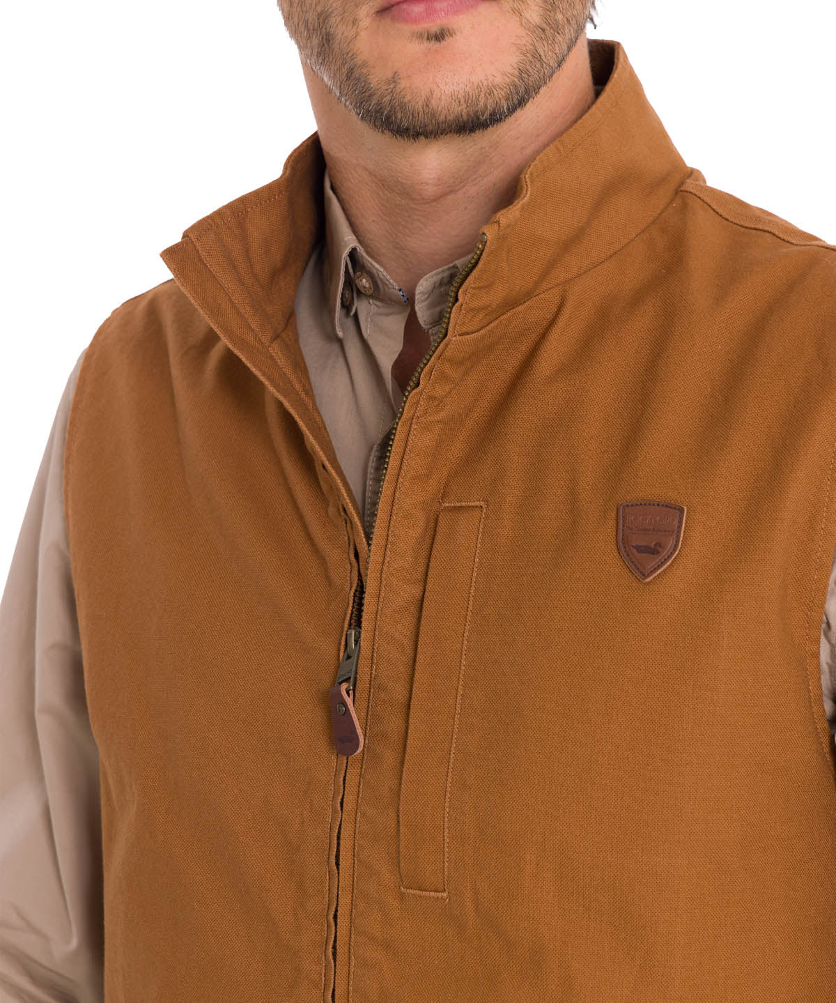 Chaqueta Algodón Orgánico Hombre Hartt Café Rockford