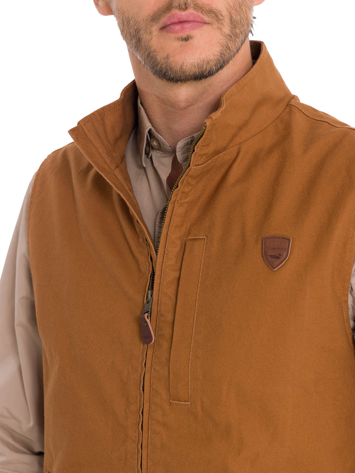 Chaqueta Algodón Orgánico Hombre Hartt Café Rockford