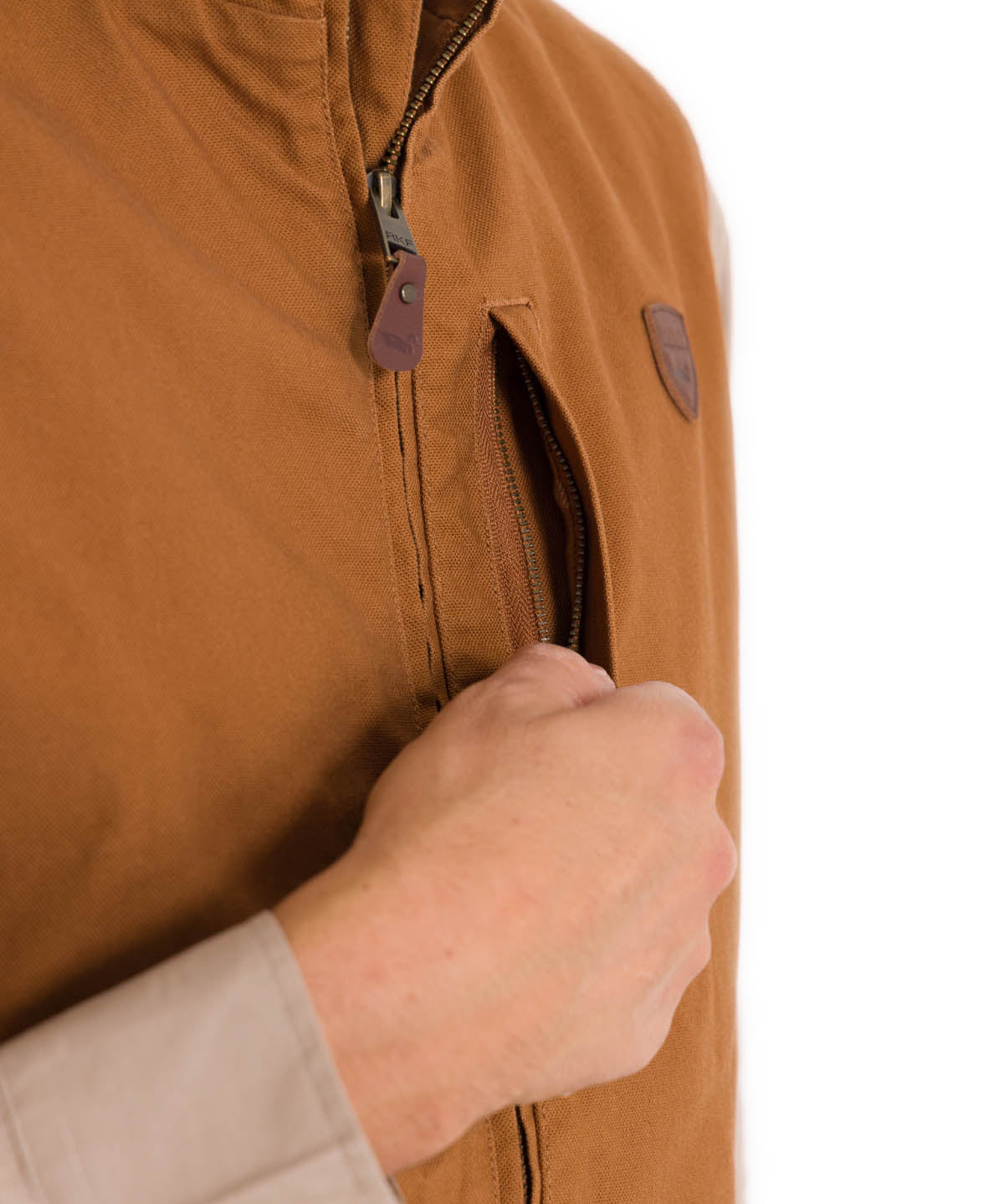 Chaqueta Algodón Orgánico Hombre Hartt Café Rockford