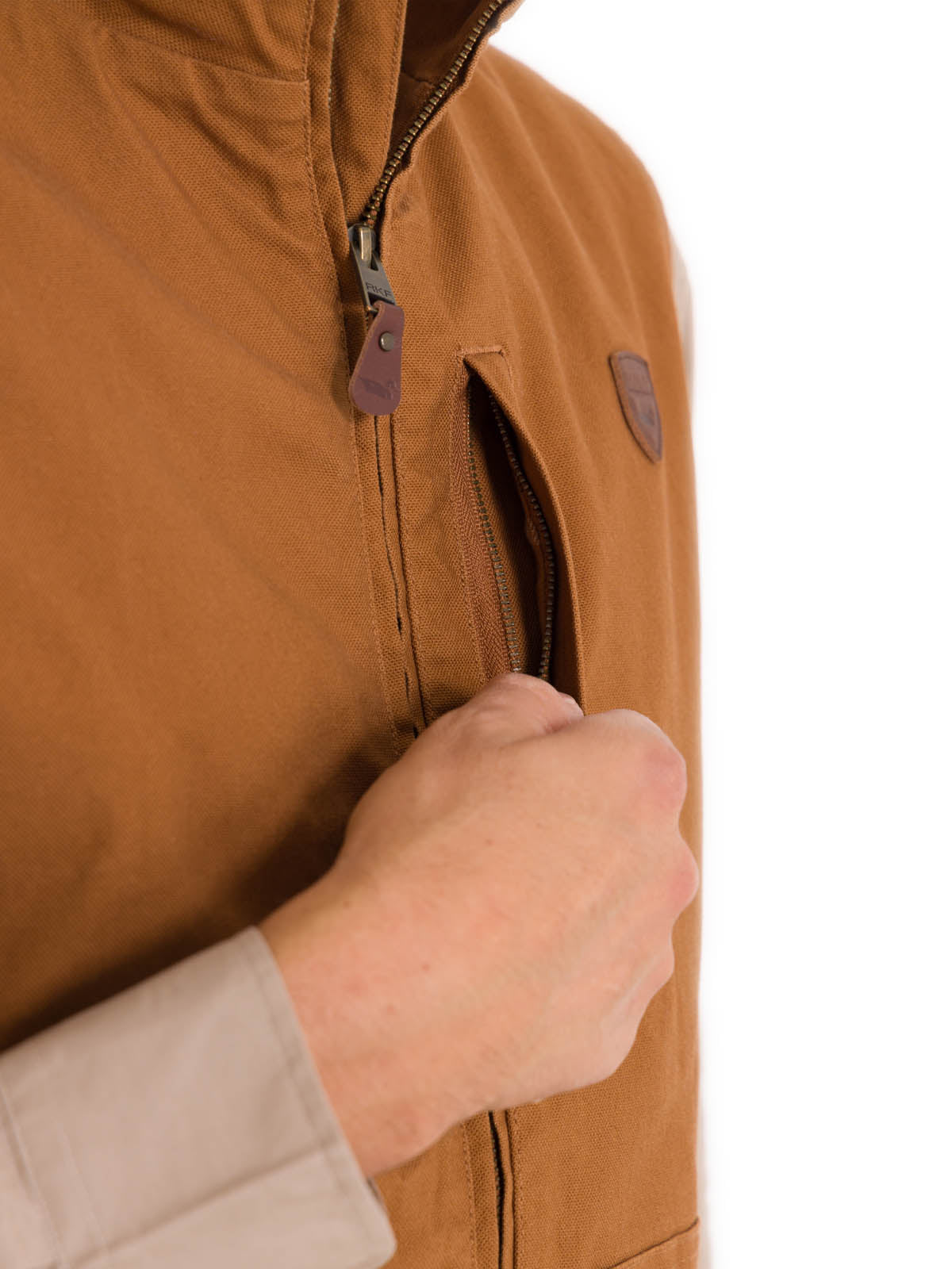 Chaqueta Algodón Orgánico Hombre Hartt Café Rockford