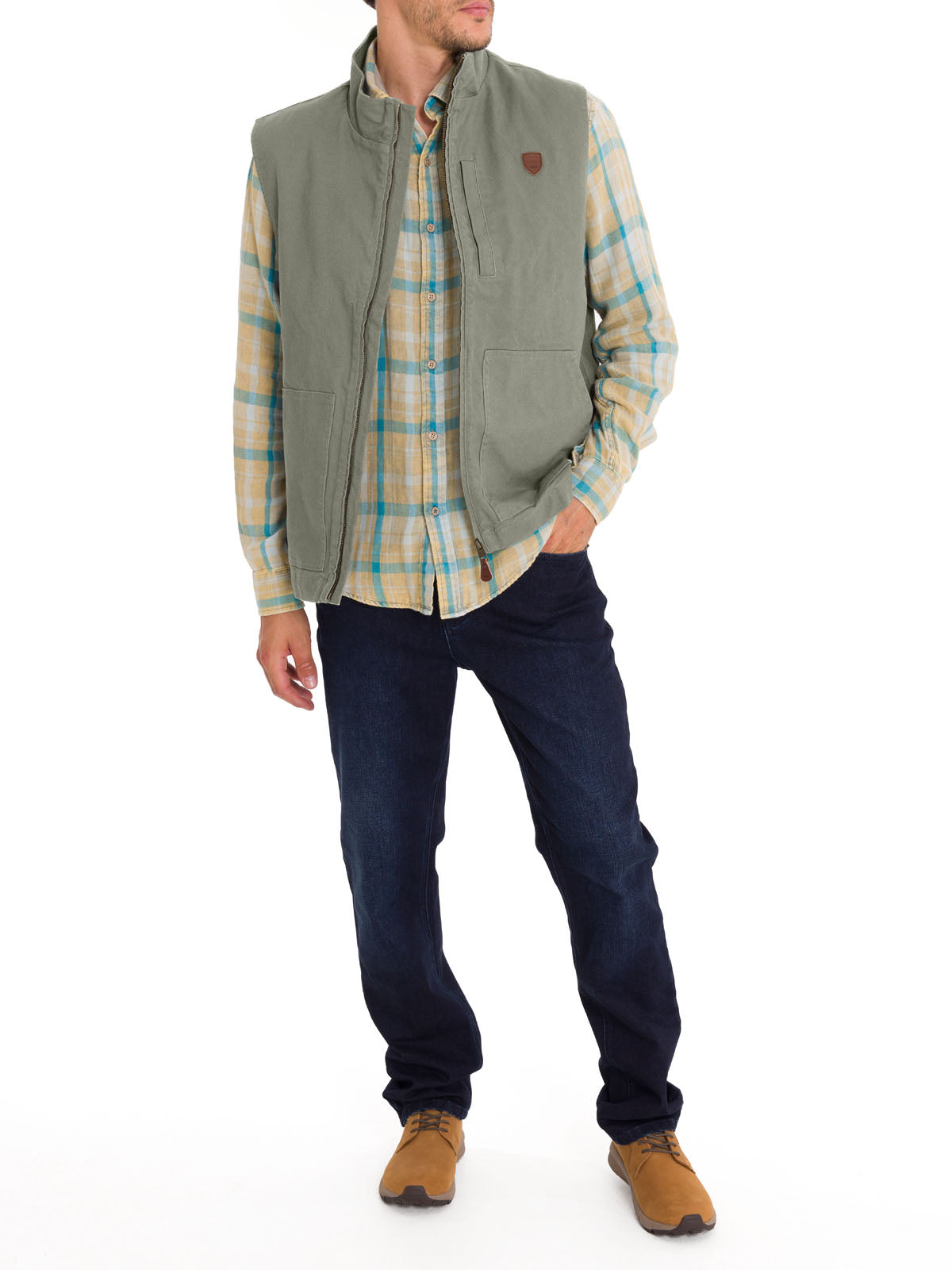 Chaqueta Algodón Orgánico Hombre Hartt Verde Rockford