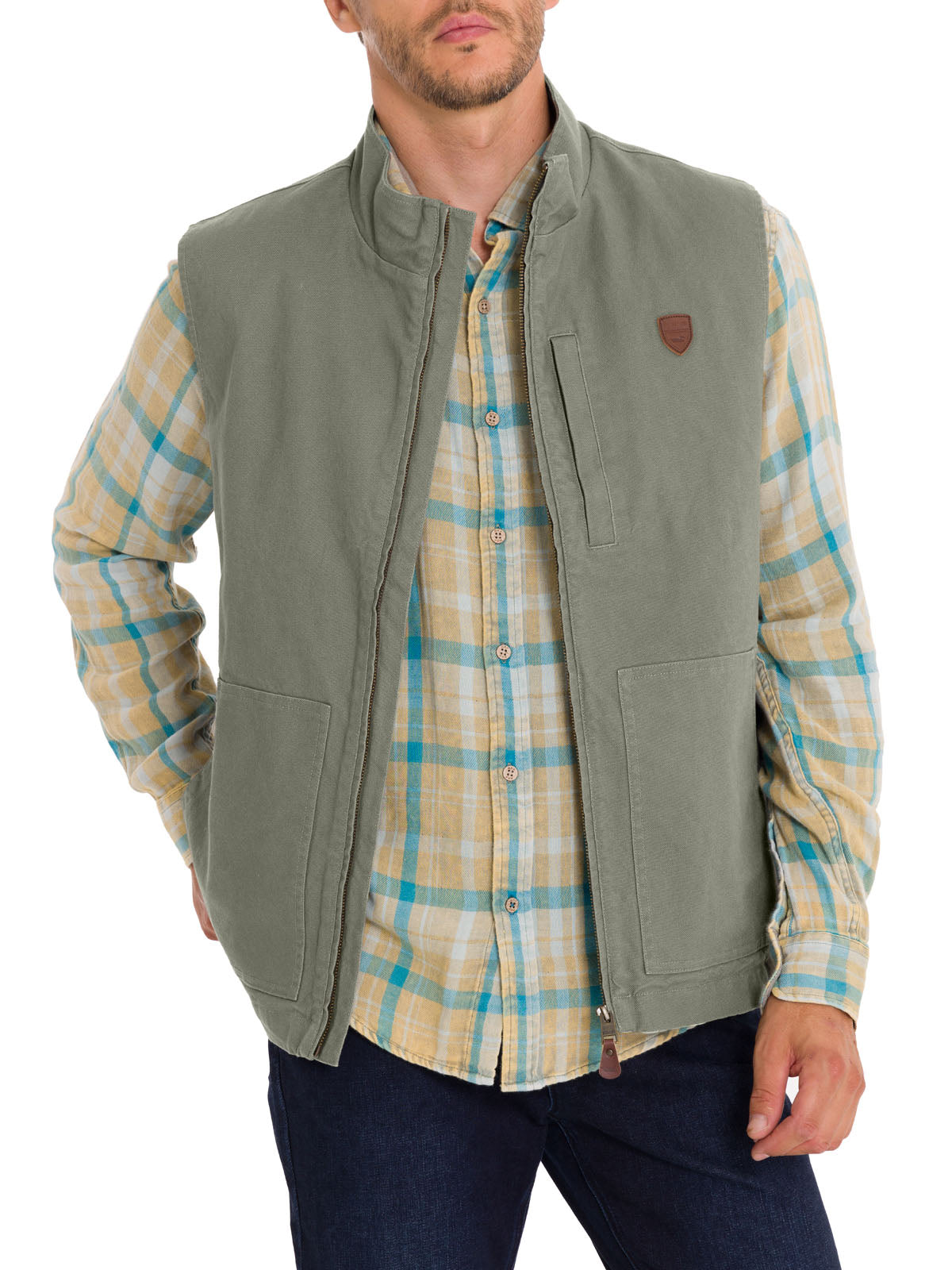Chaqueta Algodón Orgánico Hombre Hartt Verde Rockford