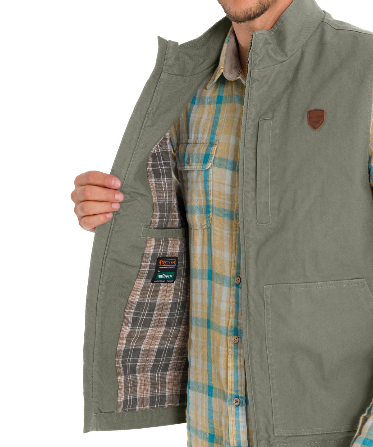Chaqueta Algodón Orgánico Hombre Hartt Verde Rockford