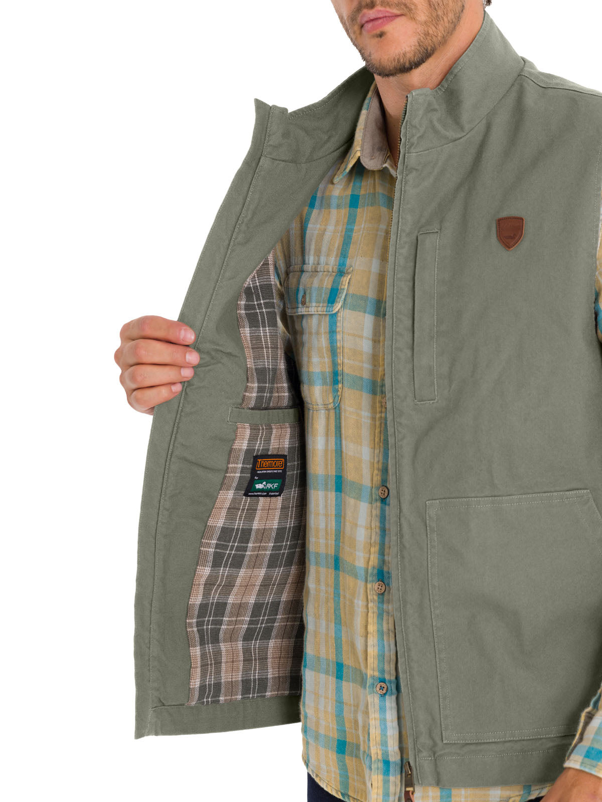 Chaqueta Algodón Orgánico Hombre Hartt Verde Rockford