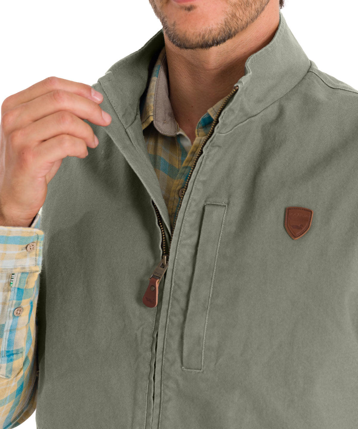 Chaqueta Algodón Orgánico Hombre Hartt Verde Rockford