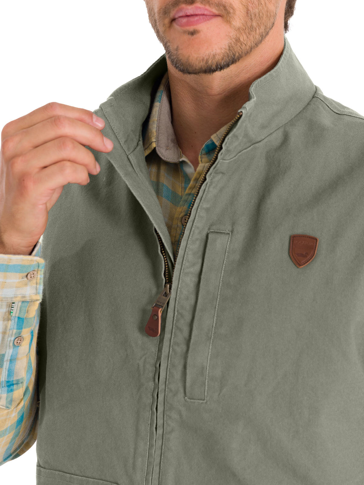 Chaqueta Algodón Orgánico Hombre Hartt Verde Rockford