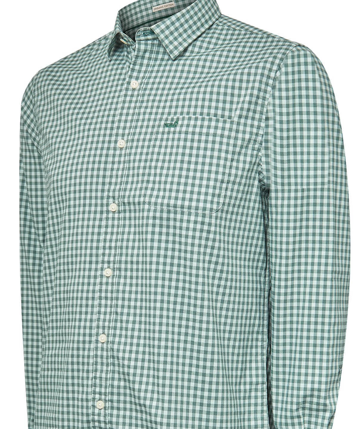 Camisa Algodón Orgánico Hombre Mild Verde Rockford