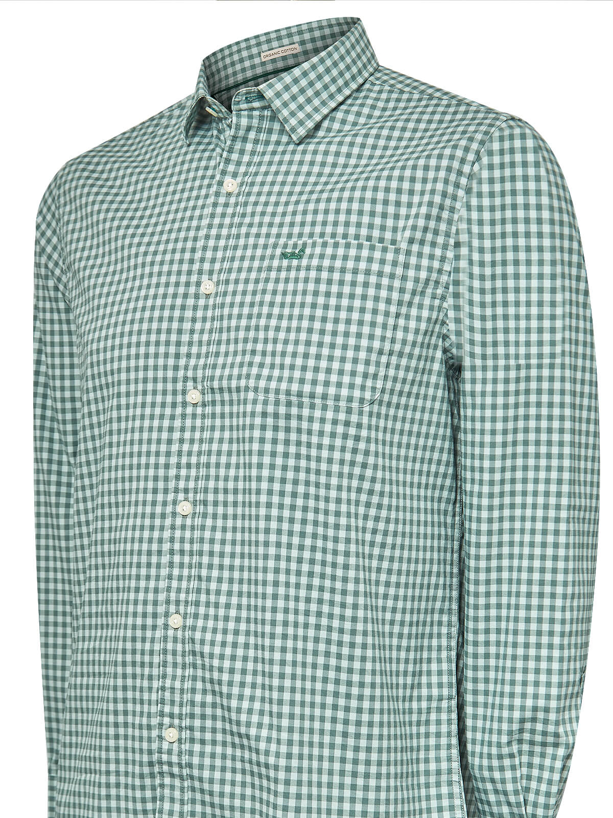 Camisa Algodón Orgánico Hombre Mild Verde Rockford