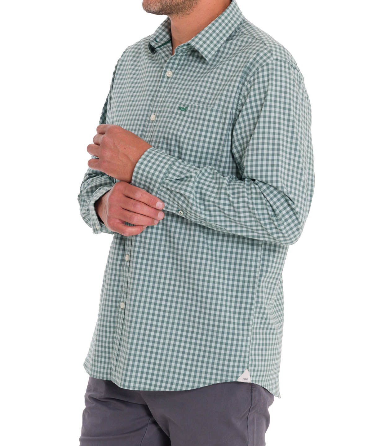 Camisa Algodón Orgánico Hombre Mild Verde Rockford
