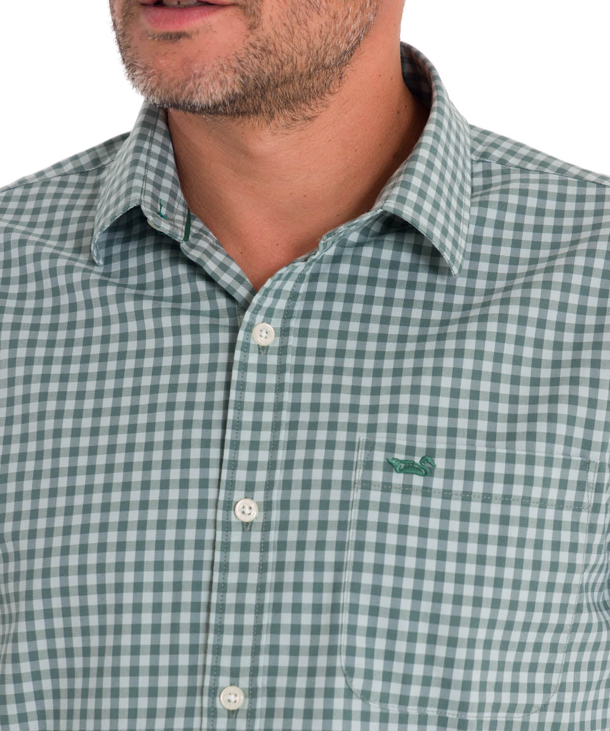 Camisa Algodón Orgánico Hombre Mild Verde Rockford
