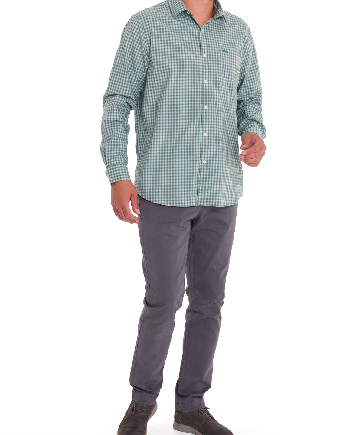 Camisa Algodón Orgánico Hombre Mild Verde Rockford