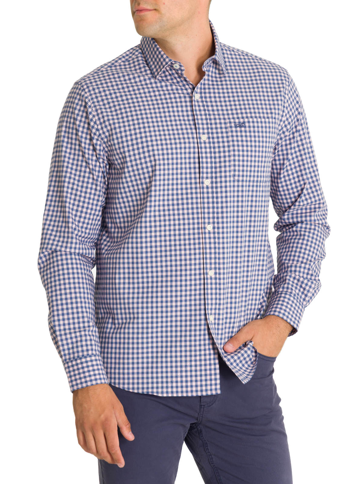 Camisa Algodón Orgánico Hombre Mild Rosado Rockford