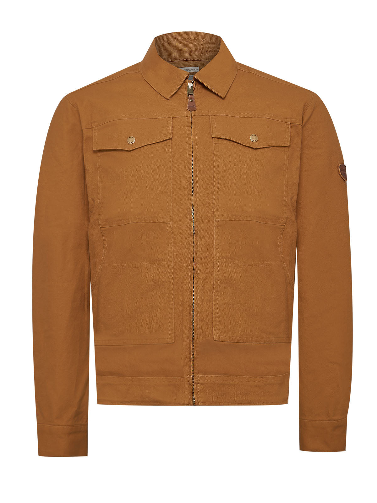 Chaqueta Algodón Orgánico Hombre Golfo Café Rockford