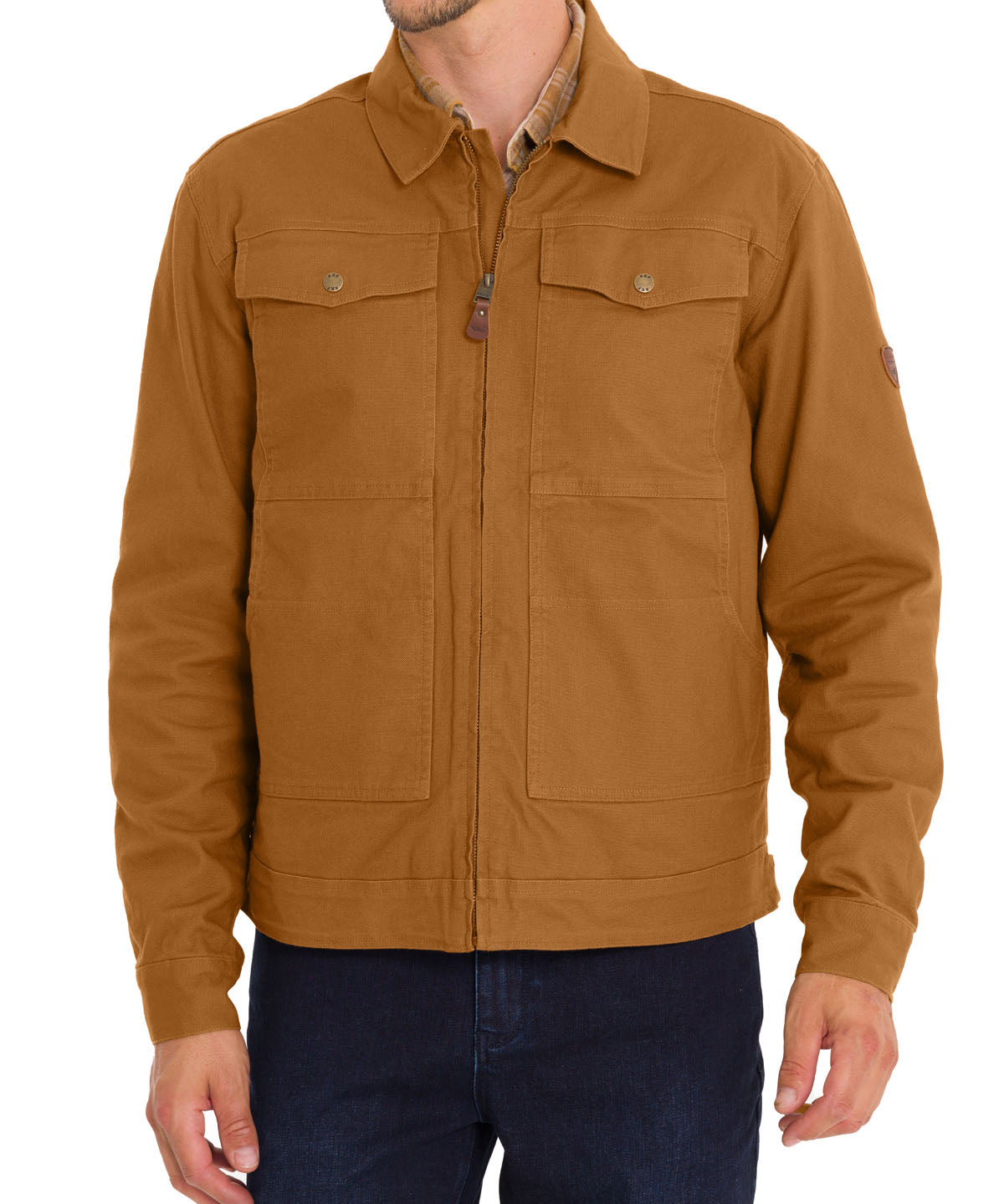 Chaqueta Algodón Orgánico Hombre Golfo Café Rockford