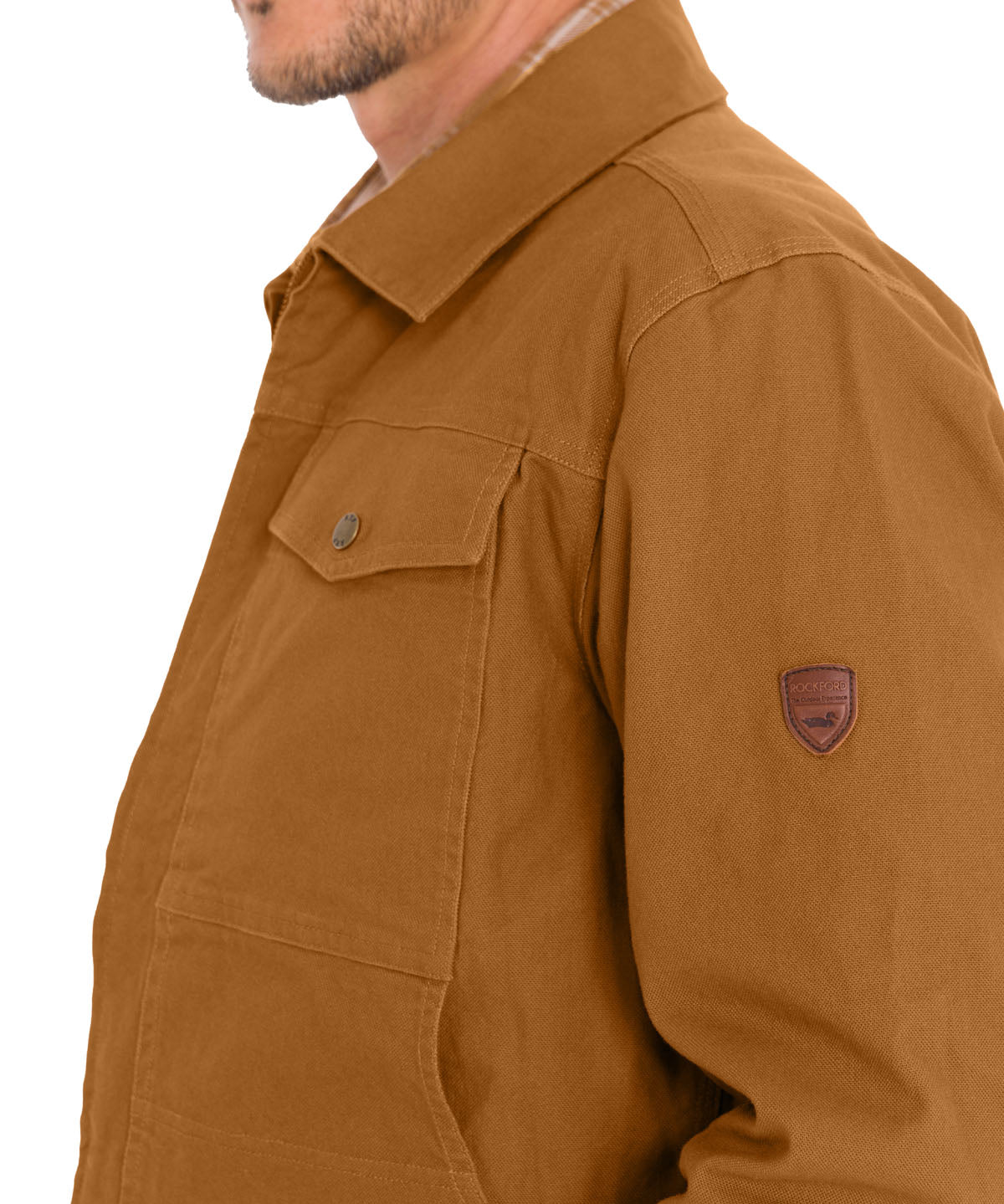 Chaqueta Algodón Orgánico Hombre Golfo Café Rockford