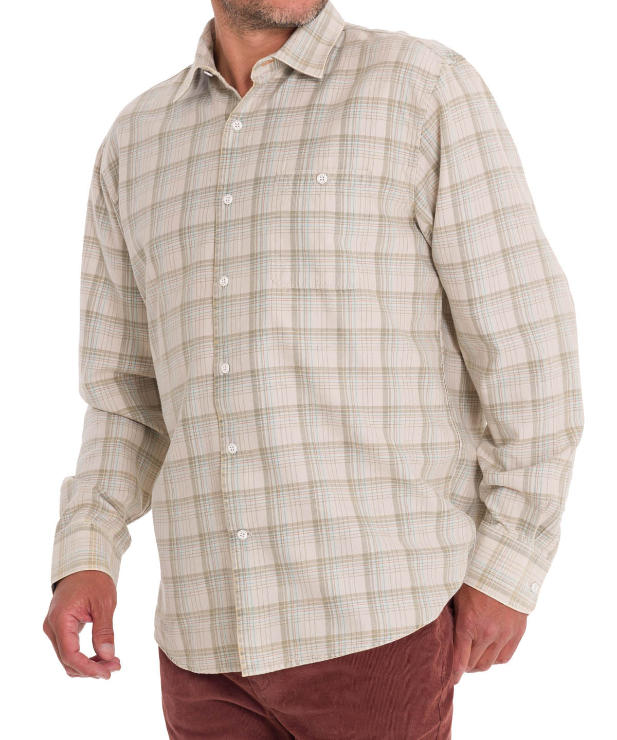 Camisa Algodón Orgánico Hombre Arbed Verde Rockford