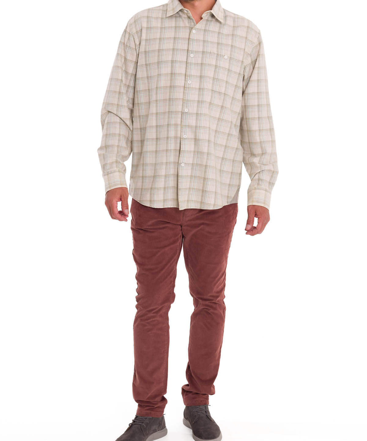 Camisa Algodón Orgánico Hombre Arbed Verde Rockford