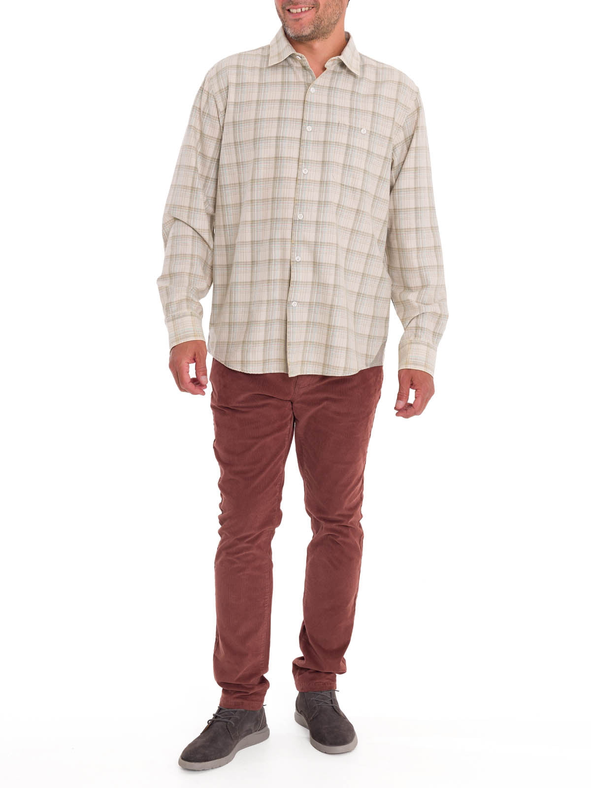 Camisa Algodón Orgánico Hombre Arbed Verde Rockford