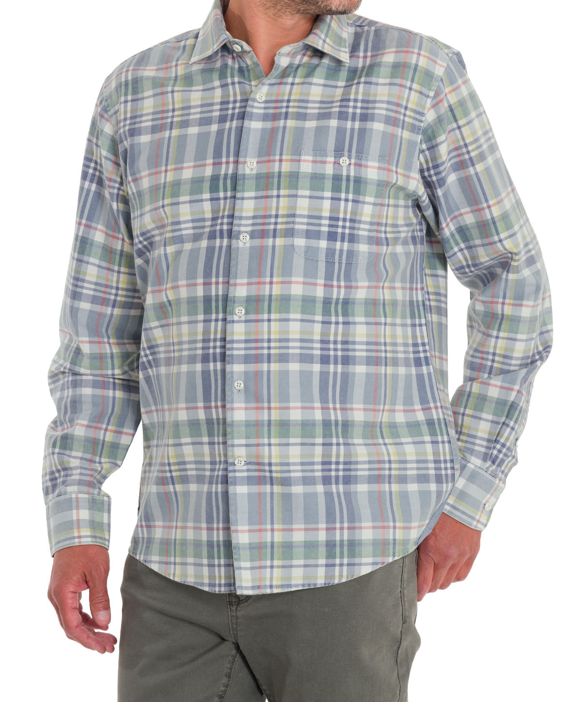 Camisa Algodón Orgánico Hombre Arbed Azul Rockford