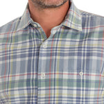 Camisa Algodón Orgánico Hombre Arbed Azul Rockford