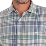 Camisa Algodón Orgánico Hombre Arbed Azul Rockford