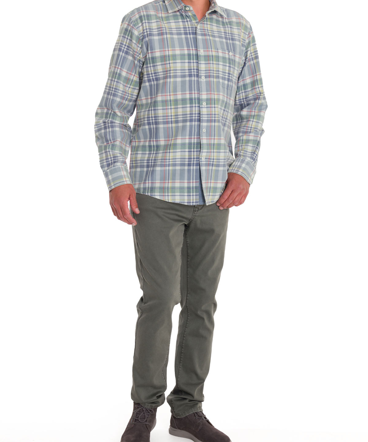 Camisa Algodón Orgánico Hombre Arbed Azul Rockford